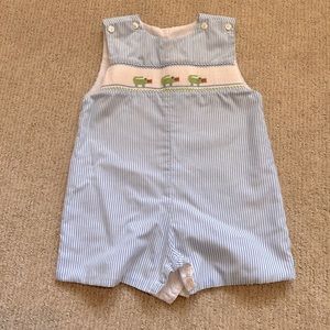 Toddler boy blue stripe Jon Jon